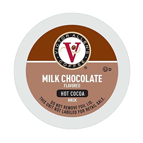 Victor Allen's Coffee Milk Chocolate Flavored Hot Cocoa Mix, 42 Count, Single Serve K-Cup Pods for Keurig K-Cup Brewers