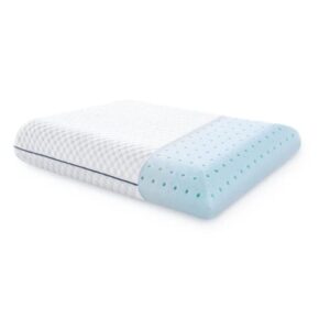 weekender gel memory foam pillow – 1 pack standard size – ventilated – washable cover white