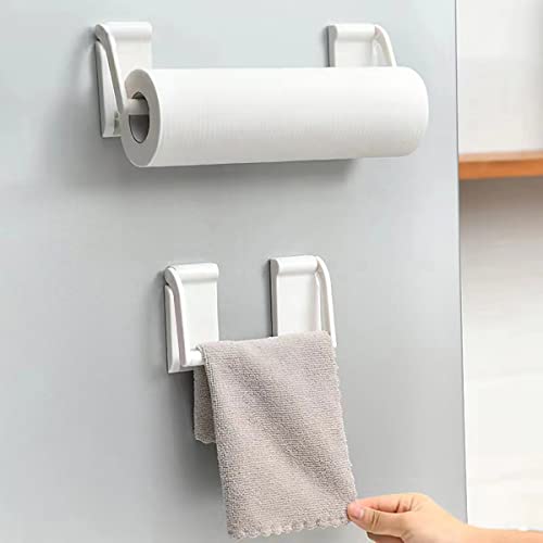 Magnetic Paper Towel Holder - Holds Rolls of Towels - Sticks to Any Ferrous Surface - for Kitchen, Work Benches, Storage Closets, Grill, Garage