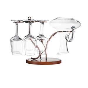 nilican can be placed decanter wine glass holder kitchen living room bar metal free-standing desktop tableware storage rack glasses frame drying system