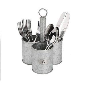 Mind Reader , Cutlery, Silverware Organizer, Utensil Caddy, Multi-Purpose Holder, One Size, Silver Metal