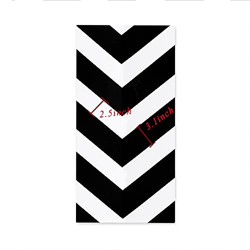 17.3"x393.7"Black and White Wallpaper Stripe Peel and Stick Wallpaper Self-Adhesive Contact Paper Removable Wallpaper Waterproof Wallpaper Decorative for Wall Covering Cabinets