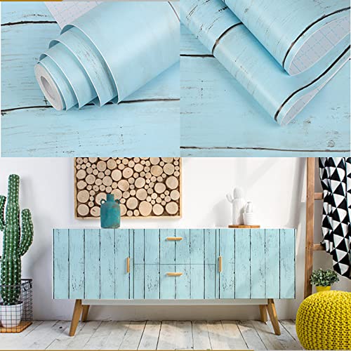 Wood Plank Peel and Stick Contact Paper Vinyl Film Shelf Drawer Liner Roll Stickers for Countertop Cabinet and Walls 17.7x117 inches