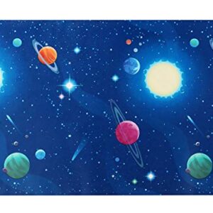 TAOGIFT Peel and Stick Vinyl Space Wallpaper for Nursery Boys Kids Room Wall Removable Self Adhesive Space Shelf Drawer Liner Contact Paper Furniture Sticker 17.7x117 Inches