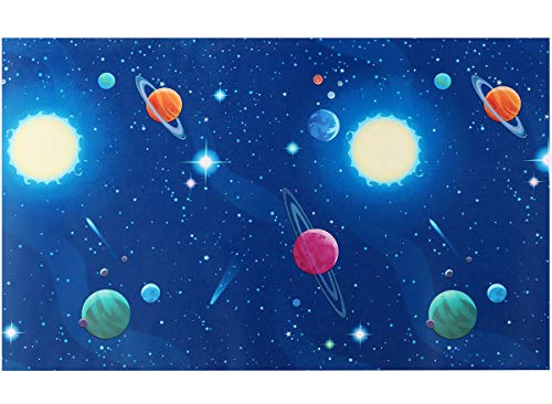 TAOGIFT Peel and Stick Vinyl Space Wallpaper for Nursery Boys Kids Room Wall Removable Self Adhesive Space Shelf Drawer Liner Contact Paper Furniture Sticker 17.7x117 Inches