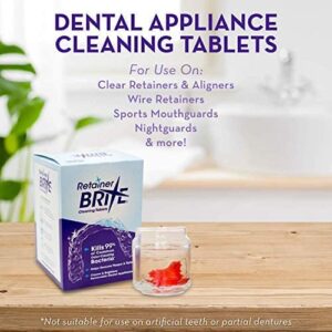 Retainer Brite Tablets for Cleaner Retainers and Dental Appliances - 96 Count