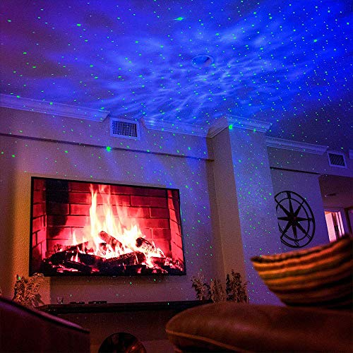 BlissLights Sky Lite - LED Laser Star Projector, Galaxy Lighting, Nebula Lamp for Gaming Room, Home Theater, Bedroom Night Light, or Mood Ambiance (Green Stars)