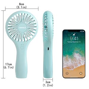 TriPole Mini Handheld Fan Battery Operated Small Personal Portable Fan Speed Adjustable USB Rechargeable Fan Cute Design Powerful Eyelash Fan for Stylish Kids Girls Women Men Indoor Outdoor Travelling