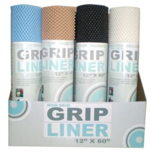 hds one roll of grip shelf/drawer liner 12 x 60 inches assorted colors [kitchen], 12 x 60