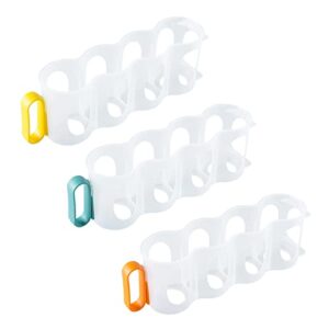nychka portable soda can organizer for refrigerator shelves, beer can racks, refrigerator storage sliders (3-pack) 1
