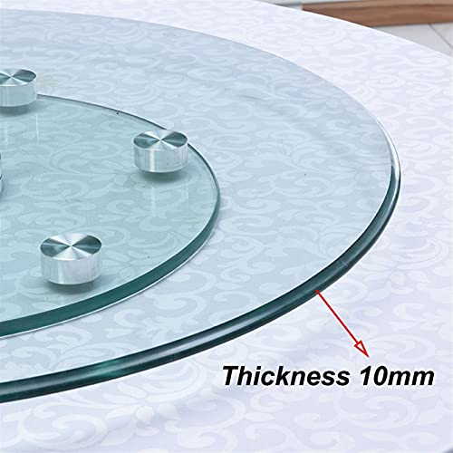 Heavy Duty Turntable Kitchen Lazy Susan, 24 in 28 in 36 in Round Rotating Turntable for Kitchen, Countertop, Office, Dining Table Serving Tray - Clear Spinning Smooth (Size : 100cm/39.4in)