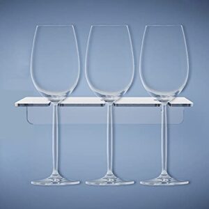 Wine Glass Holder Under Cabinet Goblet Wine Glass Holder Kitchen Cabinet Storage Rack Cup Hook Tableware Storage Rack Suitable for bar Kitchen (2 Set)