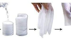 Ai-Fun 100PCS Compressed Magic Towel, Napkin Tissue, Camping Wipes, Coin Tissue, Disposable Just add Water