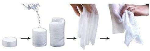 Ai-Fun 100PCS Compressed Magic Towel, Napkin Tissue, Camping Wipes, Coin Tissue, Disposable Just add Water