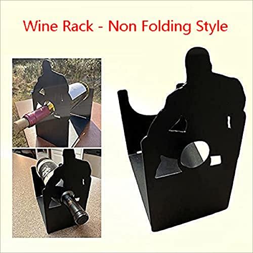 Tabletop Wine Holder Wine Bottle Racks , Funny Decoration Table Centerpiece Wine Display Stand, Freestanding Wine Storage for Kitchen Home Bar