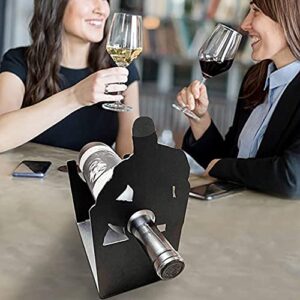 Tabletop Wine Holder Wine Bottle Racks , Funny Decoration Table Centerpiece Wine Display Stand, Freestanding Wine Storage for Kitchen Home Bar