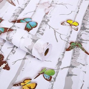 Creative Decorative Butterfly Contact Paper Self Adhesive Vinyl Shelf Drawer Liner Removable Wallpaper for Cabinets Backsplash Countertop Dresser Wall Arts and Crafts Decor 17.7x78.7 Inches