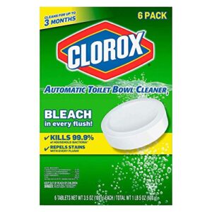 clorox automatic toilet bowl cleaner tablet – 3.5 ounce, 6 pack