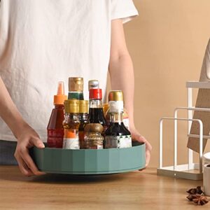 HUAWA Kitchen Organizer Turntable- 10.2 in BPA Free Rotating Display Stand- Kitchen Storage Spinning Organizer for Spices 10.24 x 2.05 in / 26 x 5.2 cm