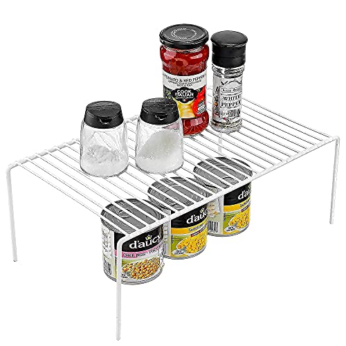 Product Image iPEGTOP 2 Pack Large Cabinet Storage Shelf Rack & 2 Pack Stackable Cabinet Shelf Organizers