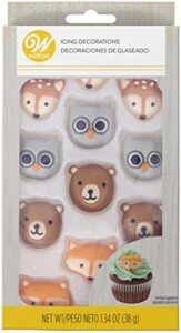 food items icing decorations, camping adventures-woodland animals