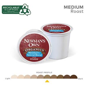 Newman's Own Organics Special Blend, Single-Serve Keurig K-Cup Pods, Medium Roast Coffee, 12 Count (Pack of 6) (5000053615)