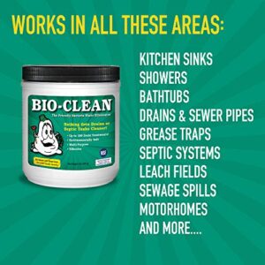 Bio-Clean Drain Septic 2# Can Cleans Drains- Septic Tanks - Grease Traps All Natural and 100% Guaranteed No Caustic Chemicals! Removes fats Oil and Grease, Completely Cleans Your System.