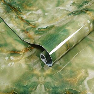 moyishi vatican granite look marble gloss film vinyl self adhesive counter top peel and stick wall decal 24”x79”