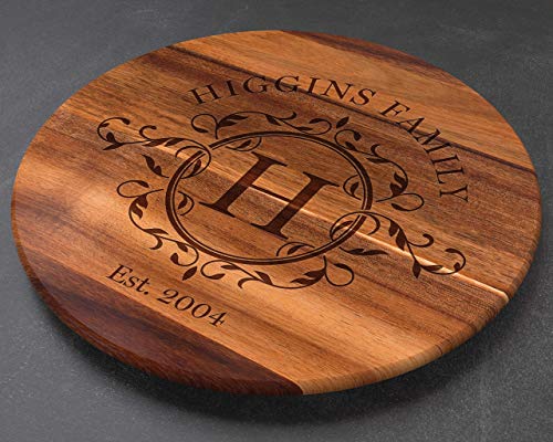 Lazy Susan, Custom Lazy Susan, Personalized Lazy Susan, Custom Wedding Gifts, Turntable, Lazy Susan Turntable, Cutting Board, Custom Cutting Board, Personalized Cutting Board