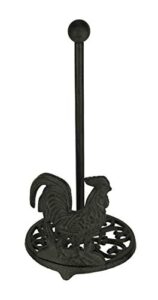 cast iron rooster paper towel holder 13 inch