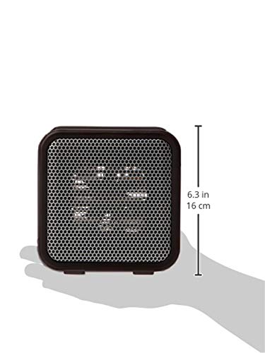 Amazon Basics 500-Watt Ceramic Small Space Personal Mini Heater - Black