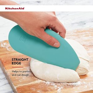 KitchenAid Gourmet Bowl Scraper, Set of 2, Aqua Sky/Sorm Grey