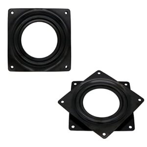 lazy susan turntable bearings 2 pack 4 inch square rotating bearing plate for bar stool chair serving trays storage racks