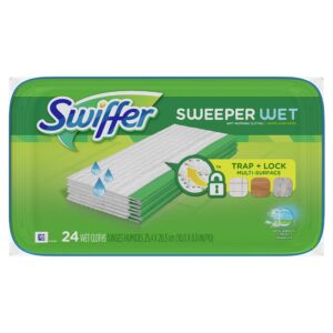 Swiffer Sweeper Wet Mopping Cloths, Open-Window Fresh, 24 count