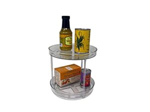 dial industries, inc. lazy susan turntable organizer, double tier, 9 inch