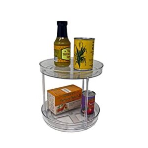 Dial Industries, Inc. Lazy Susan Turntable Organizer, Double Tier, 9 Inch