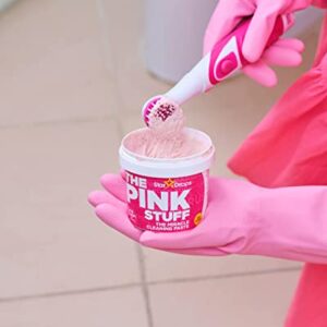 Stardrops - The Pink Stuff - The Miracle Scrubber Kit - 2 Tubs of The Miracle Cleaning Paste With Electric Scrubber Tool and 4 Cleaning Brush Heads