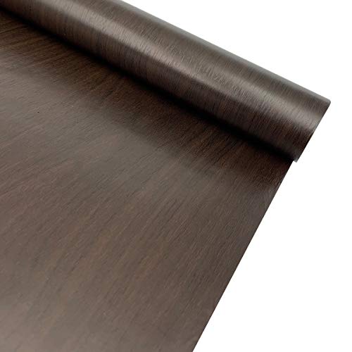 Yifasy Cabinet Liner Brown Wood Grain Self-Adhesive Shelf Paper Countertops Protector Upgrade Drawer Chest Toy Box 118x17.7 Inch