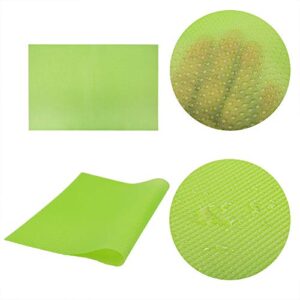 Sonku 8 Pcs Refrigerator Mats Shelf Liners, EVA Washable Can Be Cut Refrigerator Pads Fridge Mats Drawer Table Placemats Shelves Drawer Table Mats Size 17.72"x11.81",2 Pink/2 Green/2 Blue/2 Clear