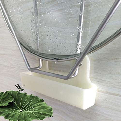 Lid Rack Perforation-free Kitchen Storage Rack with Water-receiving 304 Stainless Steel Wall-mounted Pot Cover Shelf