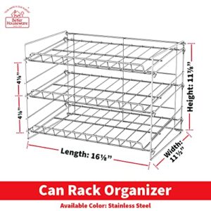 Better Houseware 1448.6 Can Rack Organizer, Chrome