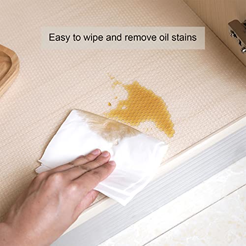 Shelf Liner Cabinet Pad Cabinet Liners ​Non Slip Waterproof Clear Kitchen Drawer Non Adhesive Mat for Fridge, Dresser, Wire Shelf, Toolbox, Cupboard, Pantry, Storage and Desk (17.7 Inch X 59 Inch)