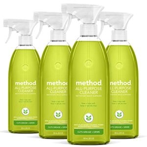 method all-purpose cleaner spray, plant-based and biodegradable formula perfect for most counters, tiles, stone, and more, lime + sea salt, 28 oz spray bottles, 4 pack, packaging may vary