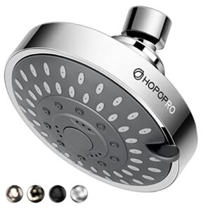 hopopro nbc news recommended 5 modes high pressure shower head 4.1 inch high flow fixed showerheads bathroom showerhead for luxury shower experience even at low water pressure