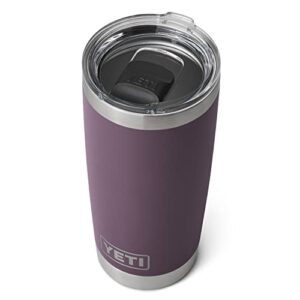 yeti rambler 20 oz tumbler, stainless steel, vacuum insulated with magslider lid, nordic purple