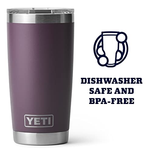 YETI Rambler 20 oz Tumbler, Stainless Steel, Vacuum Insulated with MagSlider Lid, Nordic Purple