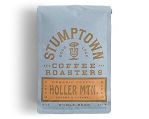 stumptown coffee roasters, medium roast organic whole bean coffee gifts – holler mountain 12 ounce bag with flavor notes of citrus zest, caramel and hazelnut
