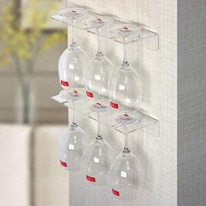 wine glass holder-tableware under cabinet, wine glass holder and glasses storage rack, storage rack for kitchen cabinets (2pcs)