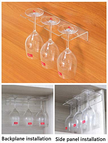 Wine glass holder-tableware under cabinet, wine glass holder and glasses storage rack, storage rack for kitchen cabinets (2PCS)