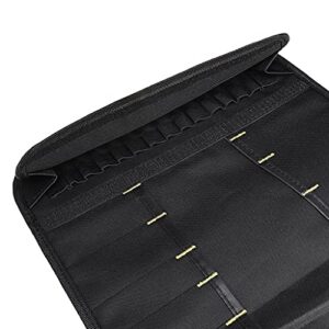 Professional Cutlery Chef Bag – Knife Roll Bag for Chefs Fits up to 22 Knives Black